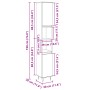 Armario de baño madera contrachapada roble Sonoma 30x30x190 cm de , Muebles de baño - Ref: Foro24-849668, Precio: 82,85 €, De...