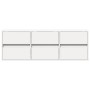 Mueble de TV de pared con luces LED blanco 130x31x45 cm de , Muebles TV - Ref: Foro24-852299, Precio: 96,74 €, Descuento: %