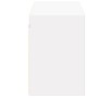 Mueble de TV de pared con luces LED blanco 130x31x45 cm de , Muebles TV - Ref: Foro24-852299, Precio: 96,74 €, Descuento: %