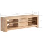Mueble para TV madera maciza acacia marrón claro 120x30x40 cm en Muebles TV | Comprar online en Foru.es