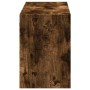 Mueble de TV de pared con luces LED roble ahumado 130x31x45 cm de , Muebles TV - Ref: Foro24-852303, Precio: 94,80 €, Descuen...