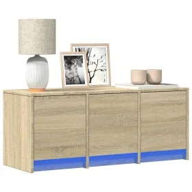 Mueble de TV LED madera de ingeniería roble Sonoma 97x34x40 cm de , Muebles TV - Ref: Foro24-852238, Precio: 68,75 €, Descuen...