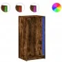 Aparador con LED madera ingeniería roble ahumado 42,5x34x85 cm de , Aparadores - Ref: Foro24-852142, Precio: 52,94 €, Descuen...