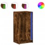 Aparador con LED madera ingeniería roble ahumado 42,5x34x85 cm de , Aparadores - Ref: Foro24-852142, Precio: 53,58 €, Descuen...