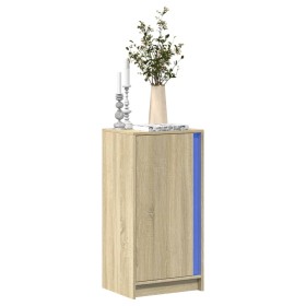 Aparador con LED madera ingeniería roble Sonoma 42,5x34x85 cm de , Aparadores - Ref: Foro24-852140, Precio: 55,09 €, Descuent...