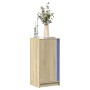 Aparador con LED madera ingeniería roble Sonoma 42,5x34x85 cm de , Aparadores - Ref: Foro24-852140, Precio: 55,09 €, Descuent...