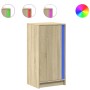 Aparador con LED madera ingeniería roble Sonoma 42,5x34x85 cm de , Aparadores - Ref: Foro24-852140, Precio: 55,09 €, Descuent...