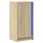 Aparador con LED madera ingeniería roble Sonoma 42,5x34x85 cm de , Aparadores - Ref: Foro24-852140, Precio: 55,09 €, Descuent...