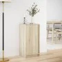 Aparador con LED madera ingeniería roble Sonoma 42,5x34x85 cm de , Aparadores - Ref: Foro24-852140, Precio: 54,41 €, Descuent...