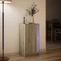 Aparador con LED madera ingeniería roble Sonoma 42,5x34x85 cm de , Aparadores - Ref: Foro24-852140, Precio: 54,41 €, Descuent...