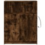 Aparador con LED madera ingeniería roble ahumado 77x34x100 cm de , Aparadores - Ref: Foro24-852149, Precio: 76,34 €, Descuent...