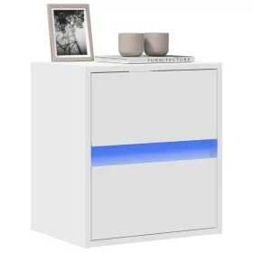 Mueble de TV de pared con luces LED blanco 41x31x45 cm de , Muebles TV - Ref: Foro24-852271, Precio: 53,71 €, Descuento: %