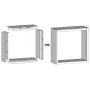 Leñero de acero inoxidable 100x40x100 cm de , Bolsas y soportes de leña - Ref: Foro24-850972, Precio: 170,82 €, Descuento: %