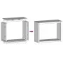 Leñero de acero inoxidable 100x40x80 cm de , Bolsas y soportes de leña - Ref: Foro24-850979, Precio: 178,72 €, Descuento: %