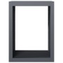 Leñero de acero gris antracita 60x40x80 cm de , Bolsas y soportes de leña - Ref: Foro24-850998, Precio: 85,47 €, Descuento: %