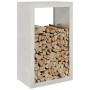 Leñero de acero inoxidable 60x40x100 cm de , Bolsas y soportes de leña - Ref: Foro24-850993, Precio: 173,26 €, Descuento: %