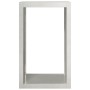 Leñero de acero inoxidable 60x40x100 cm de , Bolsas y soportes de leña - Ref: Foro24-850993, Precio: 173,26 €, Descuento: %