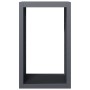 Leñero de acero gris antracita 60x40x100 cm de , Bolsas y soportes de leña - Ref: Foro24-850991, Precio: 98,02 €, Descuento: %