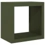 Leñero de acero verde 60x40x60 cm de , Bolsas y soportes de leña - Ref: Foro24-851006, Precio: 87,91 €, Descuento: %