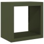 Leñero de acero verde 60x40x60 cm de , Bolsas y soportes de leña - Ref: Foro24-851006, Precio: 89,33 €, Descuento: %