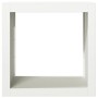 Leñero de acero blanco 60x40x60 cm de , Bolsas y soportes de leña - Ref: Foro24-851004, Precio: 90,01 €, Descuento: %