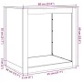Leñero de acero blanco 60x40x60 cm de , Bolsas y soportes de leña - Ref: Foro24-851004, Precio: 88,58 €, Descuento: %