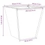 Jardinera hexagonal acero negra 30x30x30 cm de , Maceteros y jardineras - Ref: Foro24-851038, Precio: 31,19 €, Descuento: %