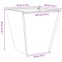 Jardinera hexagonal de acero inoxidable 30x30x30 cm de , Maceteros y jardineras - Ref: Foro24-851046, Precio: 35,66 €, Descue...