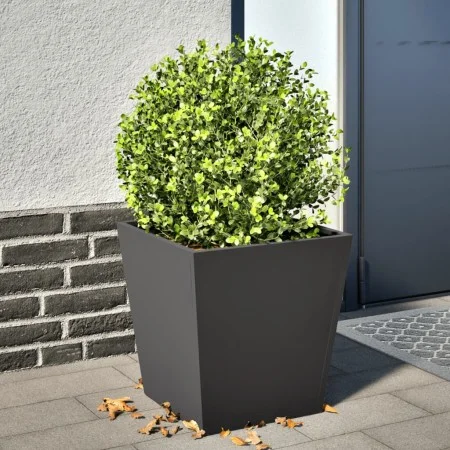 Jardinera de acero negro 40x40x40 cm de , Maceteros y jardineras - Ref: Foro24-851052, Precio: 42,08 €, Descuento: %