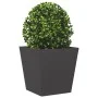 Jardinera de acero negro 40x40x40 cm de , Maceteros y jardineras - Ref: Foro24-851052, Precio: 42,08 €, Descuento: %