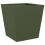 Jardineras 2 unidades acero verde oliva 40x40x40 cm de , Maceteros y jardineras - Ref: Foro24-851059, Precio: 66,70 €, Descue...