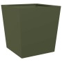 Jardineras 2 uds acero verde oliva 50x50x50 cm de , Maceteros y jardineras - Ref: Foro24-851073, Precio: 78,35 €, Descuento: %
