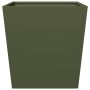 Jardineras 2 uds acero verde oliva 50x50x50 cm de , Maceteros y jardineras - Ref: Foro24-851073, Precio: 78,35 €, Descuento: %