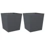 Jardineras 2 uds acero gris antracita 50x50x50 cm de , Maceteros y jardineras - Ref: Foro24-851071, Precio: 110,92 €, Descuen...