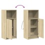 Aparador con LED madera ingeniería roble Sonoma 42,5x34x100 cm de , Aparadores - Ref: Foro24-852154, Precio: 59,05 €, Descuen...