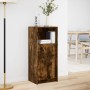 Aparador con LED madera ingeniería roble ahumado 42,5x34x100 cm de , Aparadores - Ref: Foro24-852156, Precio: 63,45 €, Descue...