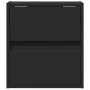 Mesitas de noche de pared con luces LED 2 unidades negro de , Mesitas de noche - Ref: Foro24-3307964, Precio: 109,57 €, Descu...