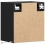 Mesitas de noche de pared con luces LED 2 unidades negro de , Mesitas de noche - Ref: Foro24-3307964, Precio: 109,57 €, Descu...
