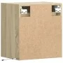 Wall-mounted bedside tables with LED lights, 2 units Sonoma oak by , Nightstands - Ref: Foro24-3307966, Price: 91,60 €, Disco...