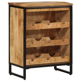 Botellero para 9 botellas madera maciza mango 55x33x70 cm de , Botelleros - Ref: Foro24-4009949, Precio: 148,89 €, Descuento: %