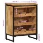 Botellero para 9 botellas madera maciza mango 55x33x70 cm de , Botelleros - Ref: Foro24-4009949, Precio: 148,89 €, Descuento: %