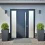 Jardineras 2 uds acero gris antracita 45x45x75 cm de , Maceteros y jardineras - Ref: Foro24-851099, Precio: 144,34 €, Descuen...