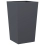 Jardineras 2 uds acero gris antracita 45x45x75 cm de , Maceteros y jardineras - Ref: Foro24-851099, Precio: 124,88 €, Descuen...