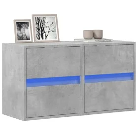 Muebles TV de pared luces LED 2 uds gris hormigón 41x31x45 cm de , Muebles TV - Ref: Foro24-852278, Precio: 89,07 €, Descuent...
