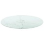 Tablero de mesa diseño mármol vidrio templado blanco Ø40x0,8 cm de , Tableros para mesas - Ref: Foro24-322246, Precio: 28,86 ...