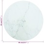 Tablero de mesa diseño mármol vidrio templado blanco Ø40x0,8 cm de , Tableros para mesas - Ref: Foro24-322246, Precio: 28,86 ...