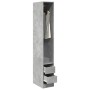 Armario de madera de ingeniería gris hormigón 30x50x200 cm de , Armarios roperos - Ref: Foro24-3307741, Precio: 106,48 €, Des...