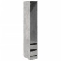 Armario de madera de ingeniería gris hormigón 30x50x200 cm de , Armarios roperos - Ref: Foro24-3307741, Precio: 106,48 €, Des...