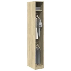 Armario de madera de ingeniería roble Sonoma 30x50x200 cm de , Armarios roperos - Ref: Foro24-3307776, Precio: 100,84 €, Desc...