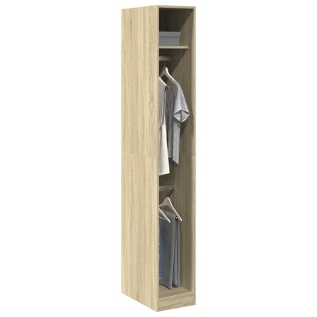 Armario de madera de ingeniería roble Sonoma 30x50x200 cm de , Armarios roperos - Ref: Foro24-3307776, Precio: 102,04 €, Desc...